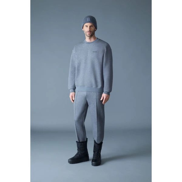 Mackage Jamil-R Double-Face Jersey Sweatpants in Carbon Mix