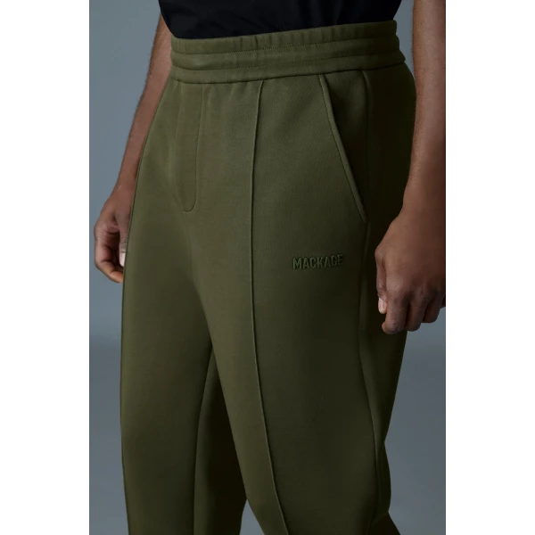 Mackage Jamil-R Double-Face Jersey Sweatpants in Light Military