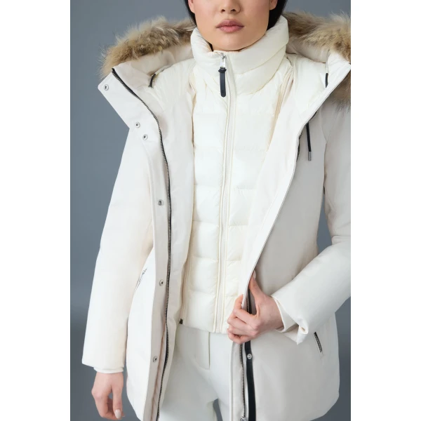 Mackage Jeni-F 2-In-1 Down Parka in Cream