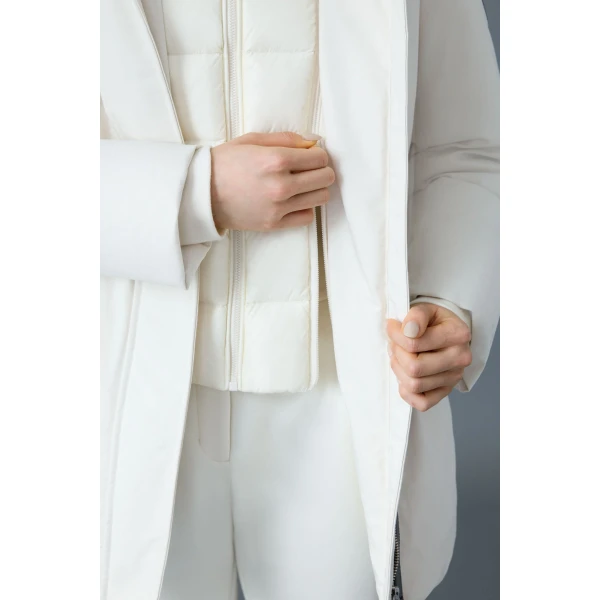 Mackage Jeni-NF 2-In-1 Down Parka in Cream
