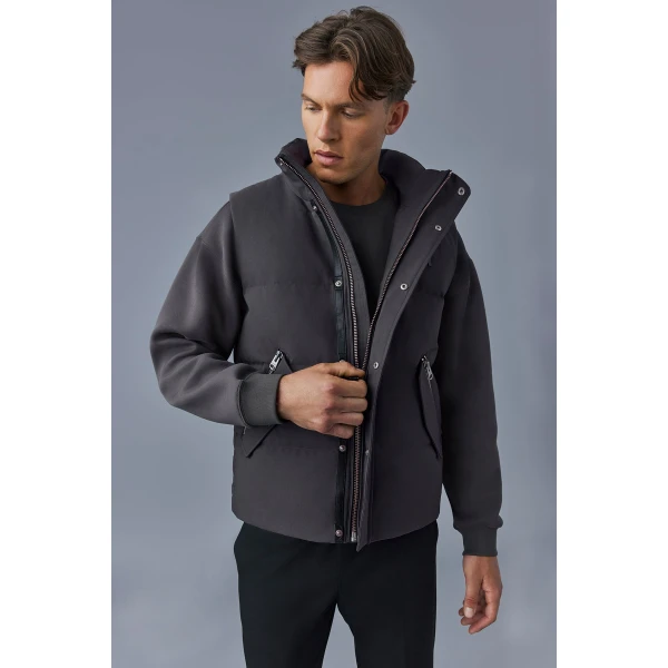 Mackage Joseph Nordic Tech Down Vest in Carbon