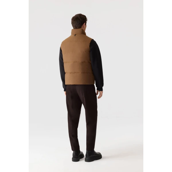Mackage Joseph Nordic Tech Down Vest in Earth Brown
