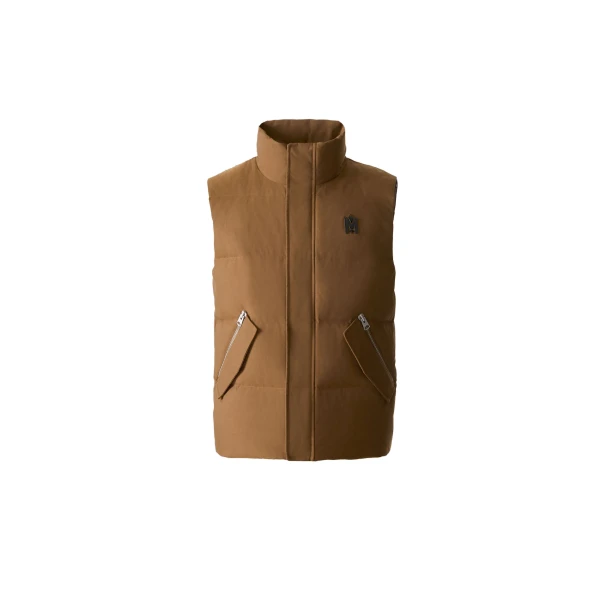 Mackage Joseph Nordic Tech Down Vest in Earth Brown