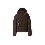 Mackage Judah-AL Mixed Media Down Jacket in Coffee
