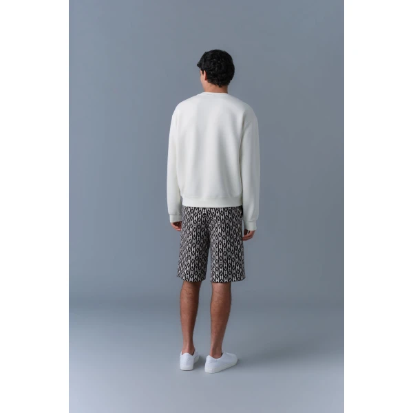 Mackage Julian Double-Face Jersey Sweatshirt in Cream