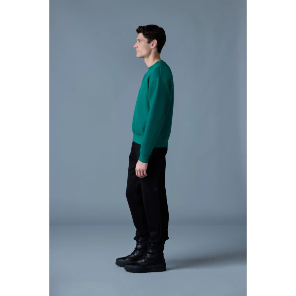 Mackage Julian Double-Face Jersey Sweatshirt in Emerald