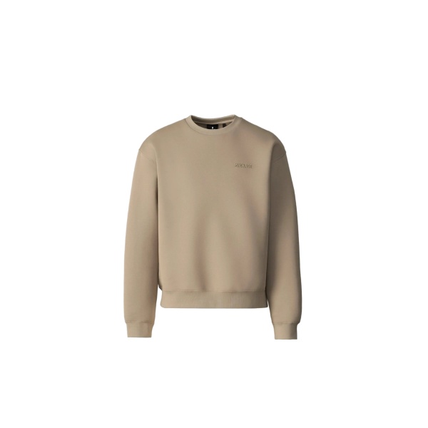 Mackage Julian Double-Face Jersey Sweatshirt in Light Camel