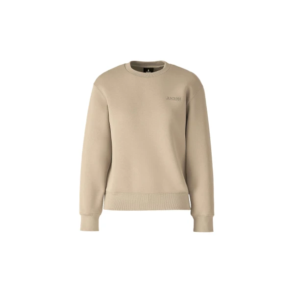Julianna Double-Face Jersey Sweatshirt in Light Camel