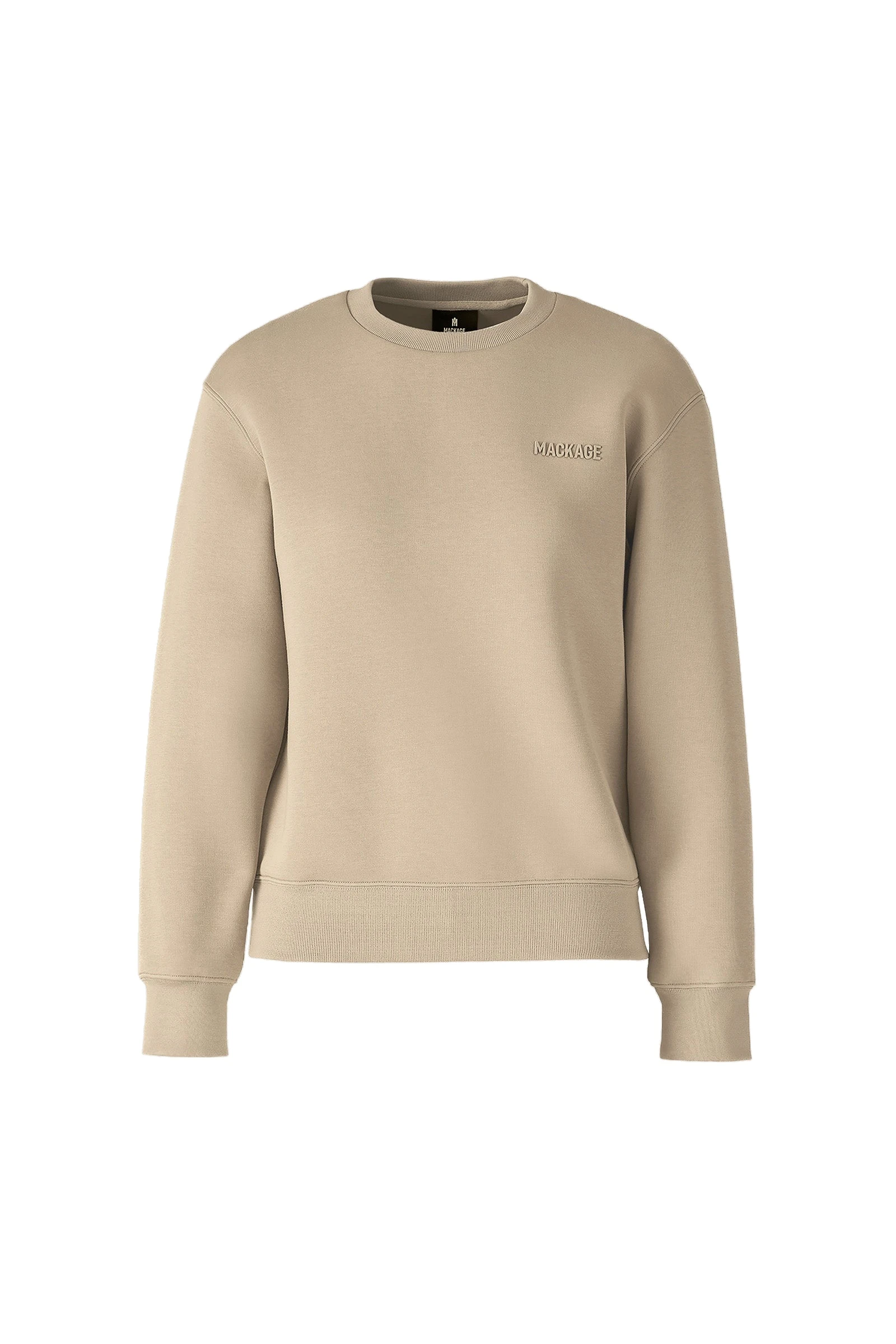 Mackage Julianna Double-Face Jersey Sweatshirt in Light Camel Mackage Julianna Double-Face Jersey Sweatshirt in Light Camel