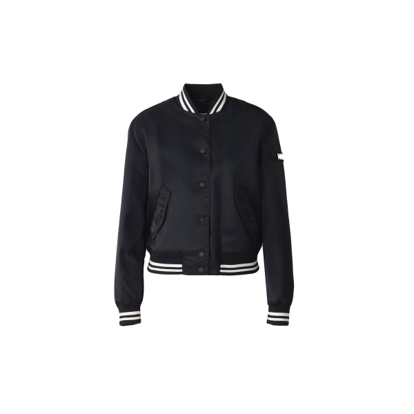 mackage juniper-sacr satin bomber jacket