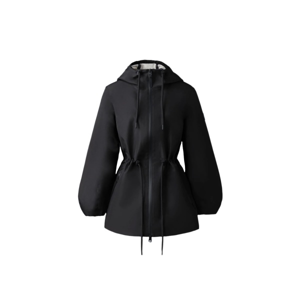 mackage kalea-zz technical rain jacket