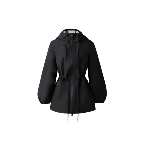 mackage kalea-zz technical rain jacket