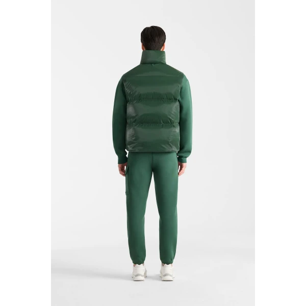 Mackage Kane-GLO High-Gloss Down Vest in Evergreen