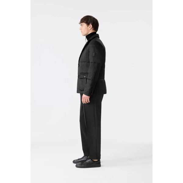 Mackage Keaton 2-In-1 Ultra-Light Quilted Blazer in Black