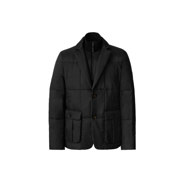 Mackage Keaton 2-In-1 Ultra-Light Quilted Blazer in Black
