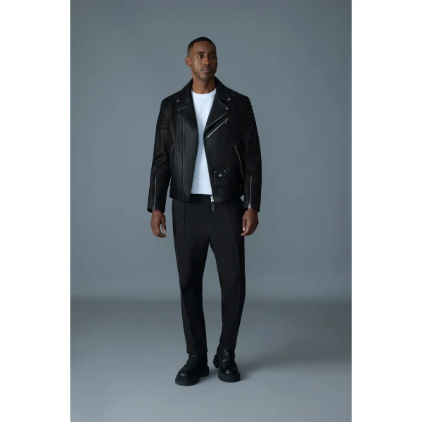 Mackage Kenneth Leather Biker Jacket in Black