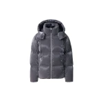 Mackage Kent-GLO High-Gloss Removable Hooded Down Jacket in Carbon Mackage Kent-GLO High-Gloss Removable Hooded Down Jacket in Carbon