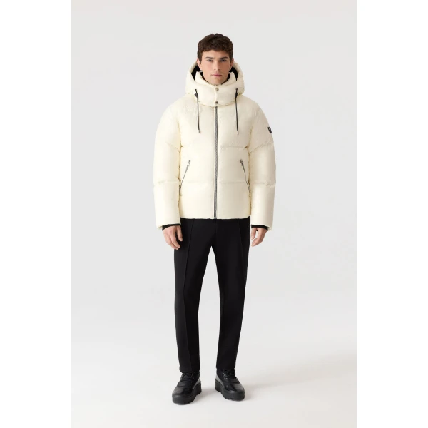 Mackage Kent-Z Lustrous Down Jacket in Cream
