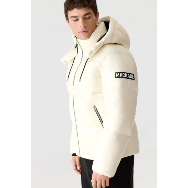 Mackage Kent-Z Lustrous Down Jacket in Cream