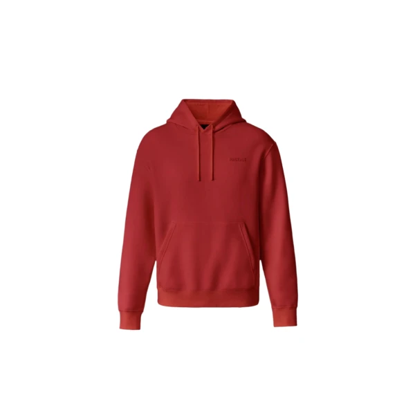 Mackage Kolton Double-Face Jersey Logo Hoodie in Lava