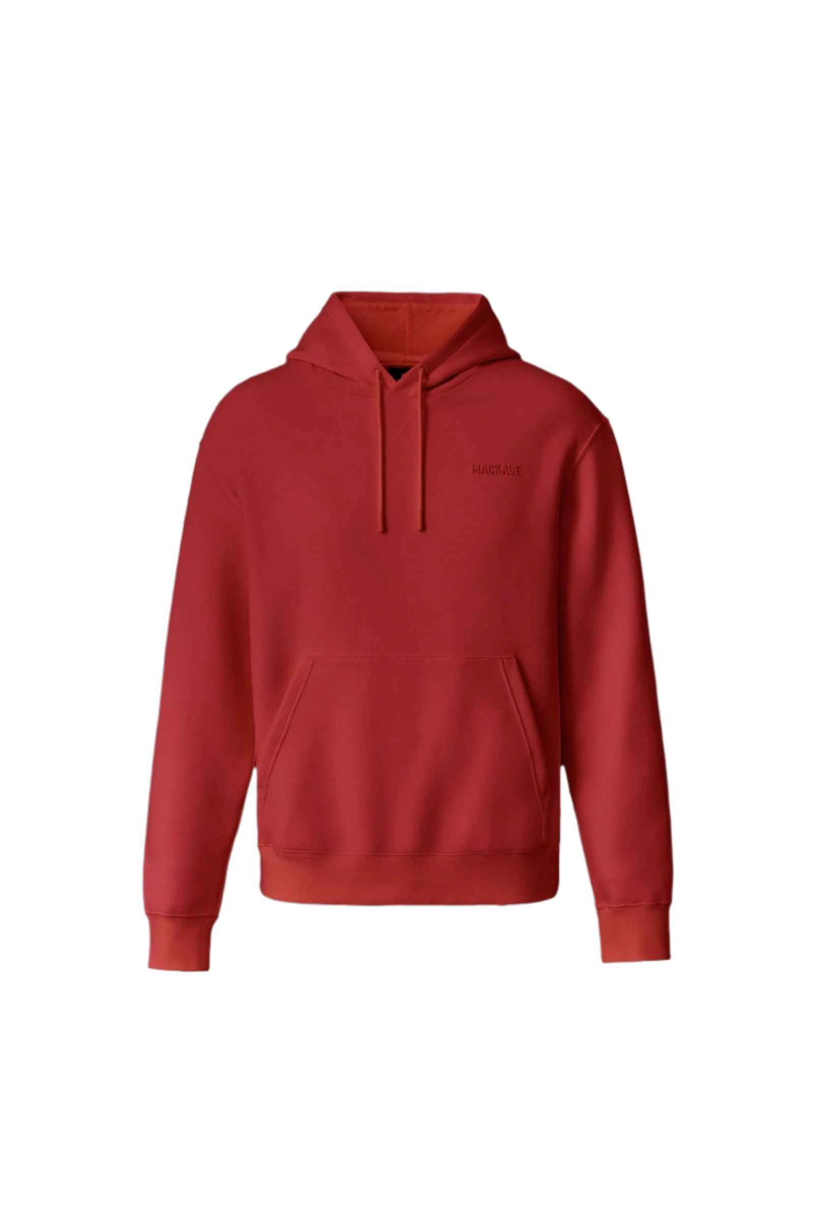 Mackage Kolton Double-Face Jersey Logo Hoodie in Lava Mackage Kolton Double-Face Jersey Logo Hoodie in Lava