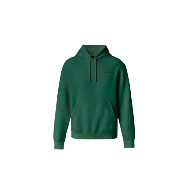 Kolton Double-Face Jersey Logo Hoodie in Leaf Green