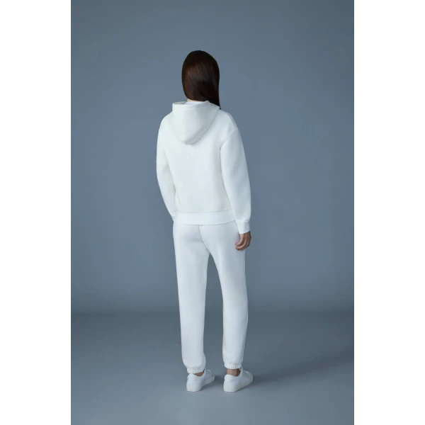 Mackage Kryssa Double-Face Zip-Up Hoodie in White