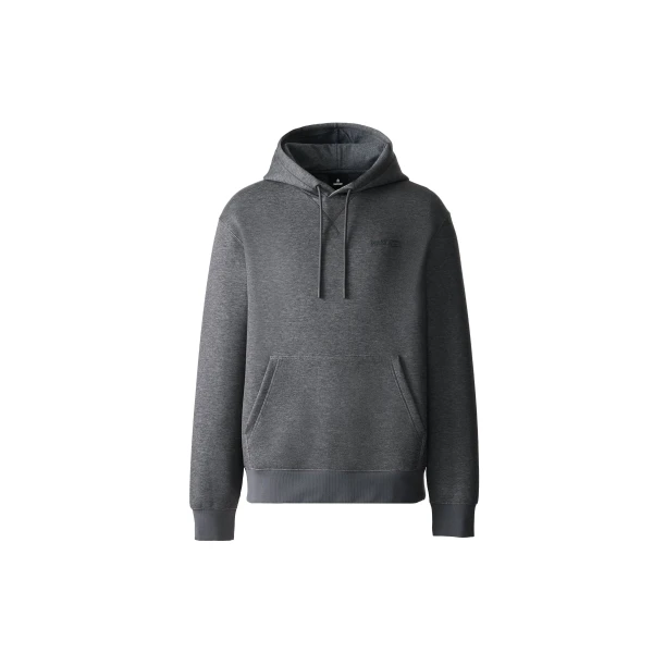 Mackage Krystian Double-Face Jersey Hoodie in Carbon Mix