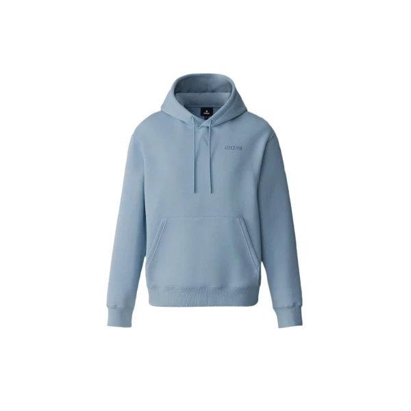 Mackage Krystian Double-Face Jersey Hoodie in Fog Blue
