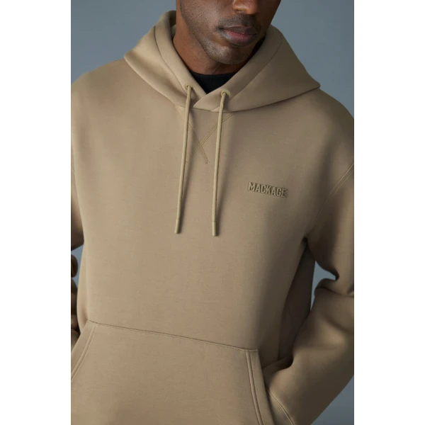Mackage Krystian Double-Face Jersey Hoodie in Light Camel