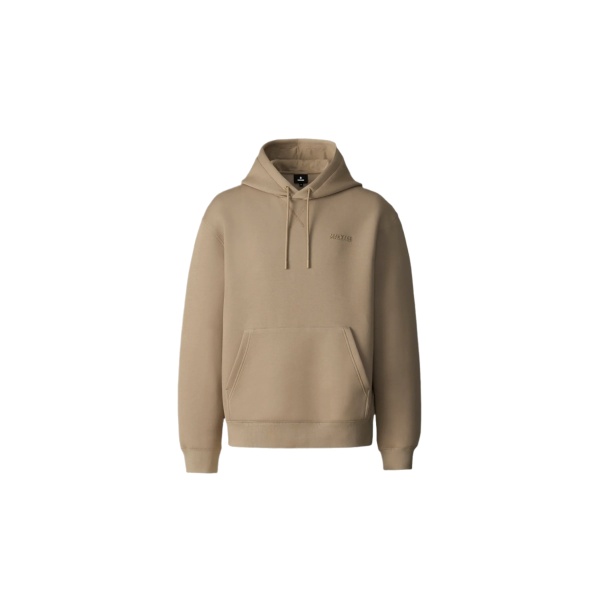 Mackage Krystian Double-Face Jersey Hoodie in Light Camel