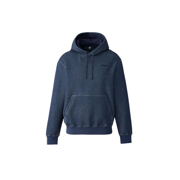 Mackage Krystian Double-Face Jersey Hoodie in Navy Melange