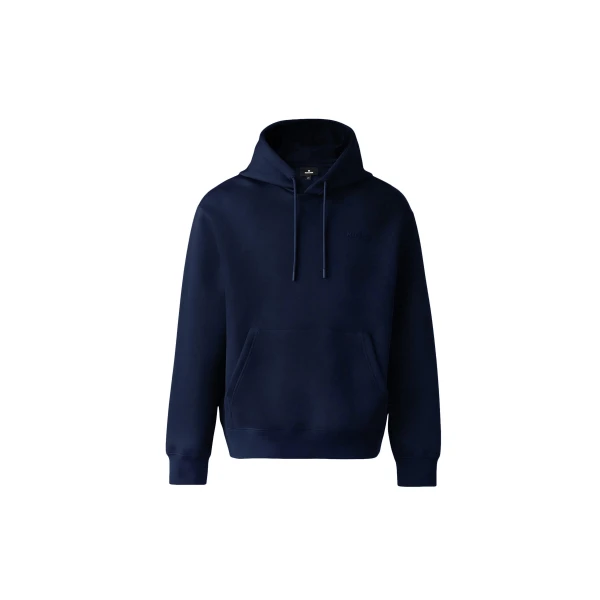 Mackage Krystian Double-Face Jersey Hoodie in Navy
