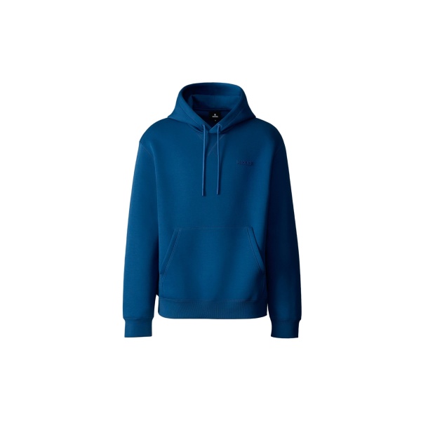 Mackage Krystian Double-Face Jersey Hoodie in Tide