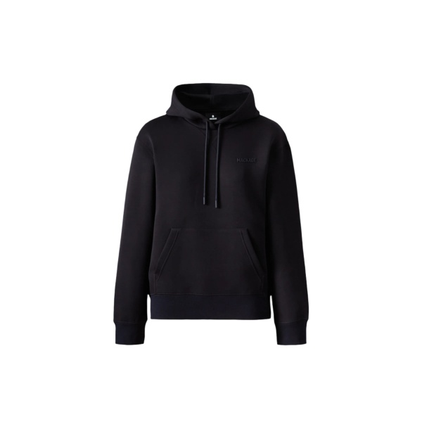 Mackage Krystiana Double-Face Jersey Hoodie in Black