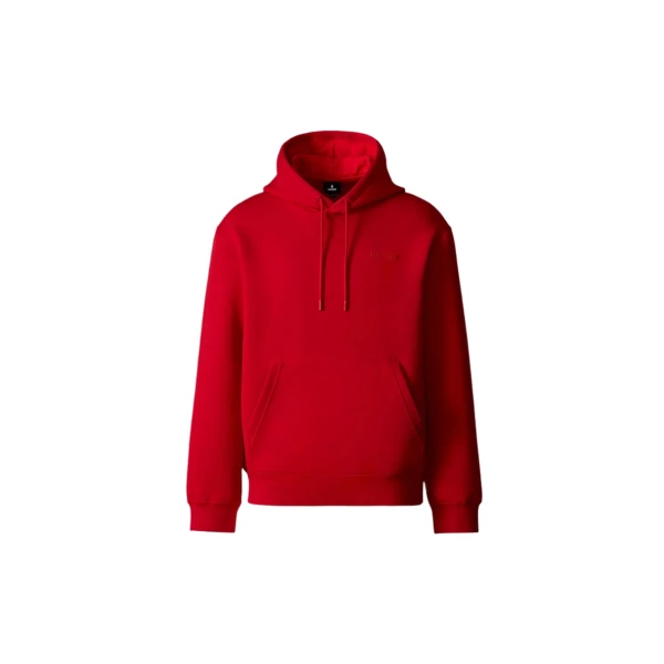 Krystiana Double-Face Jersey Hoodie in Lava