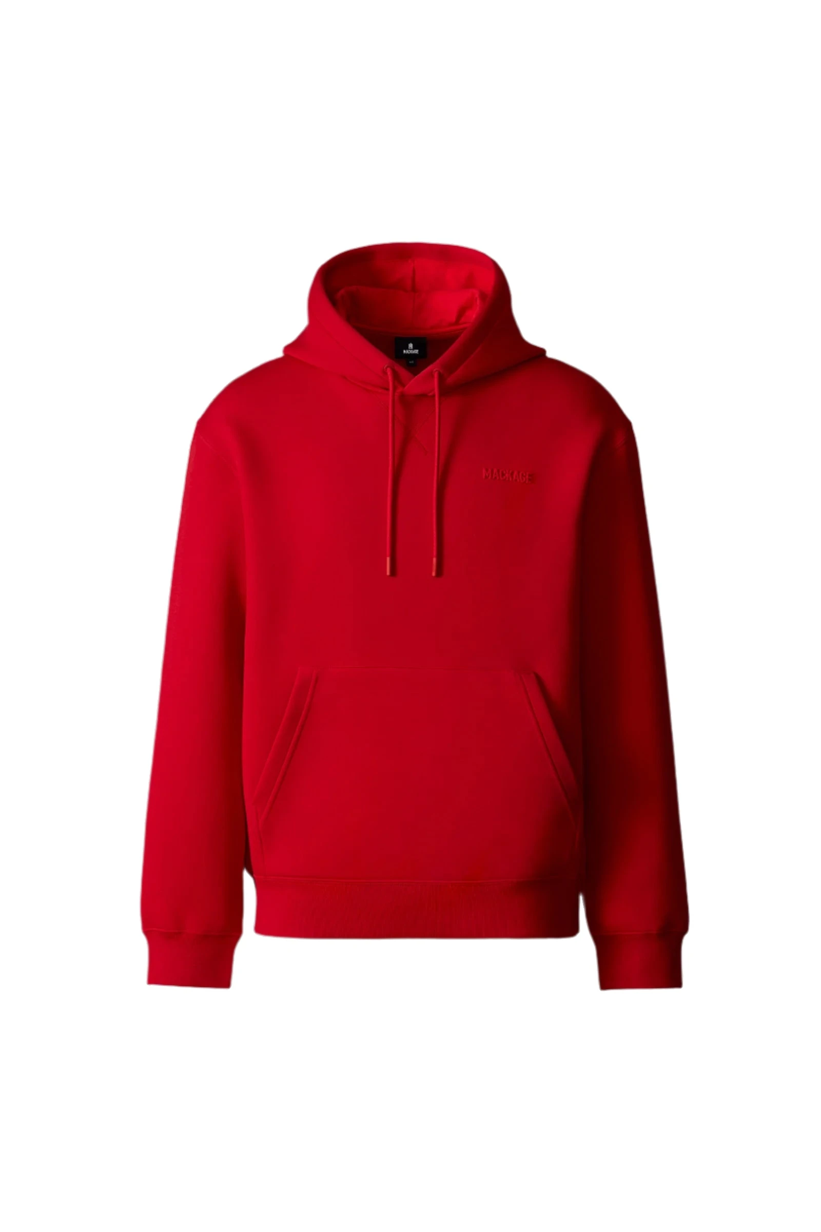 Mackage Krystiana Double-Face Jersey Hoodie in Lava Mackage Krystiana Double-Face Jersey Hoodie in Lava