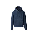 Mackage Krystiana Double-Face Jersey Hoodie in Navy Melange