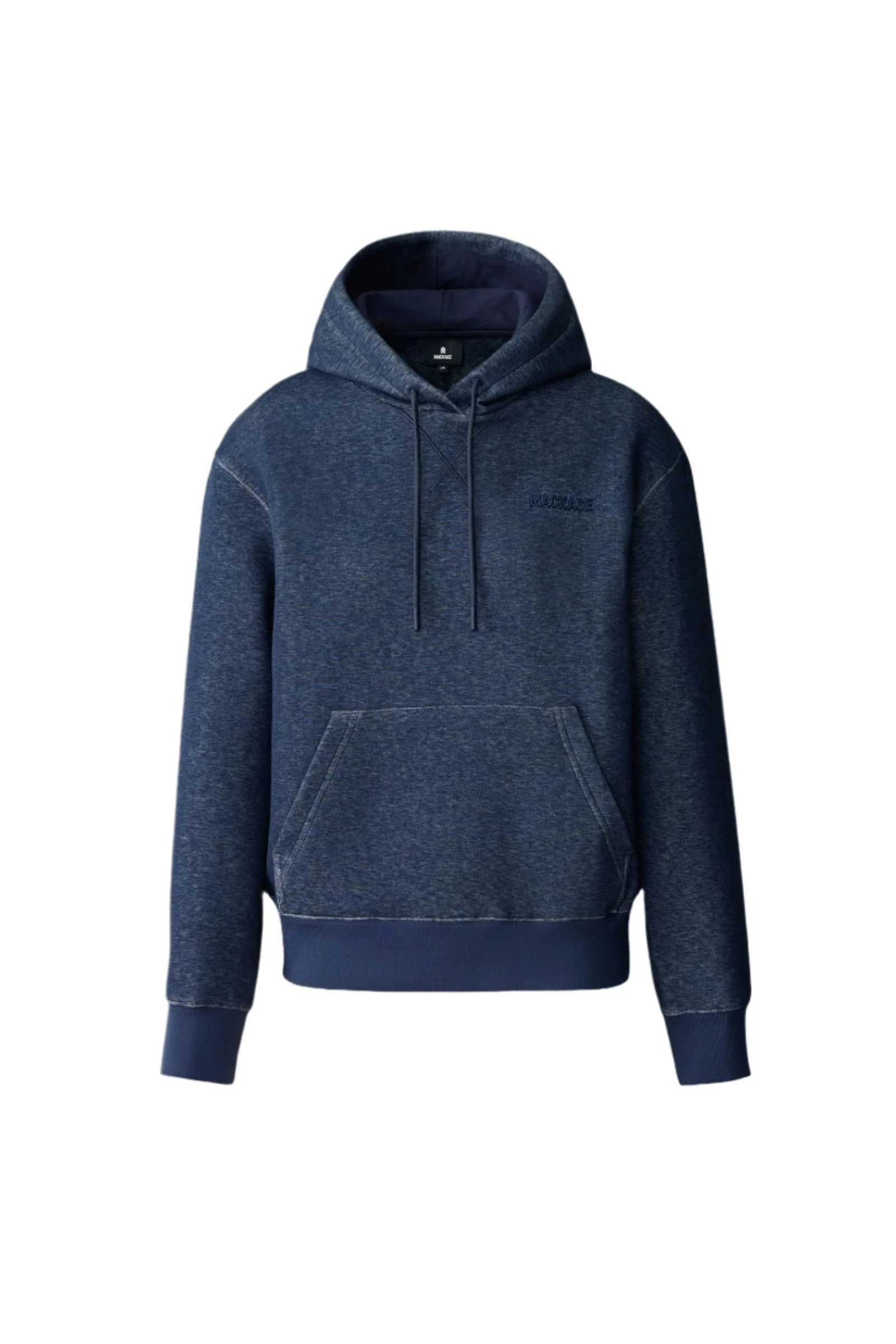 Mackage Krystiana Double-Face Jersey Hoodie in Navy Melange Mackage Krystiana Double-Face Jersey Hoodie in Navy Melange