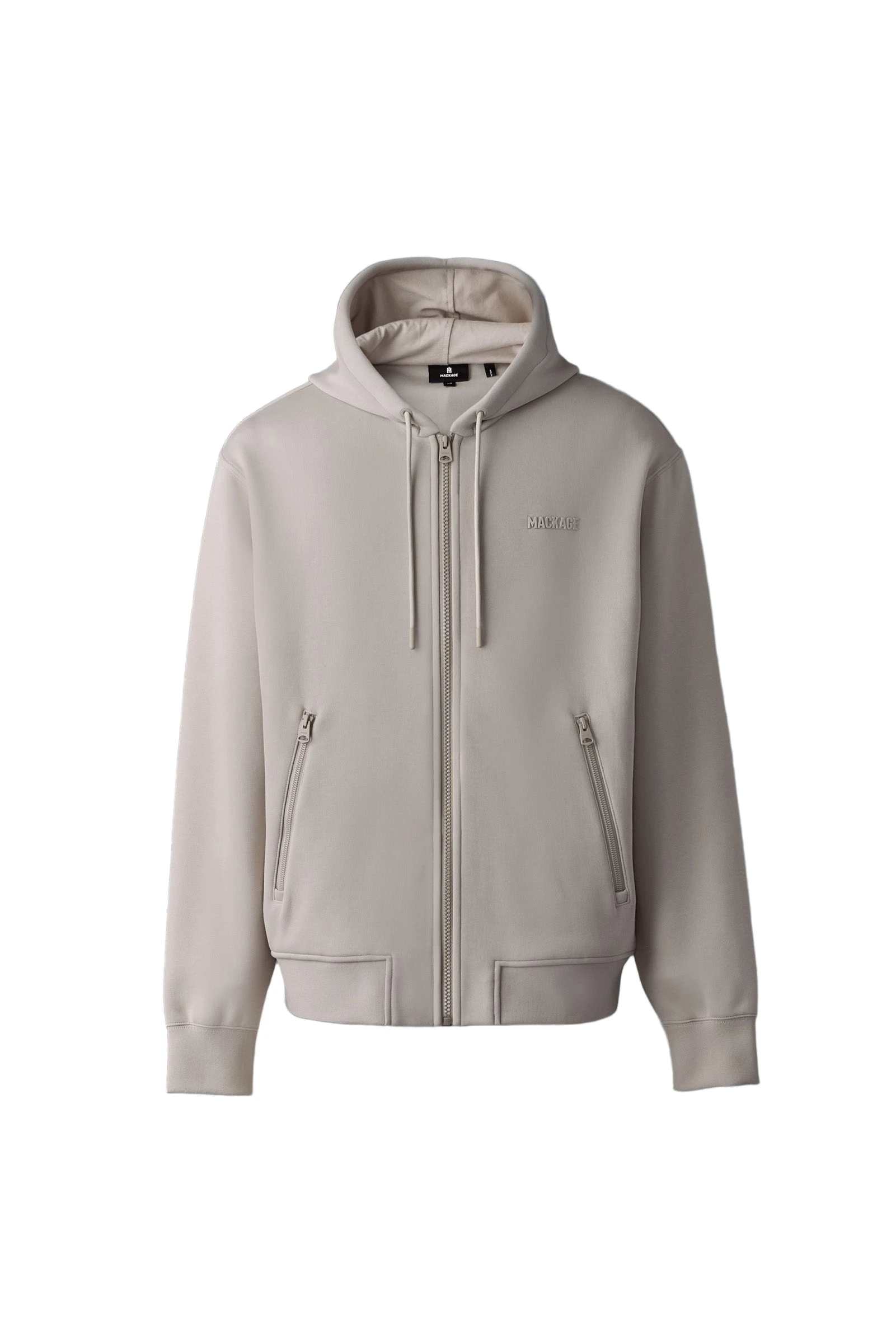 Mackage Krystos Double-Face Jersey Zip-Up Hoodie in Trench Mackage Krystos Double-Face Jersey Zip-Up Hoodie in Trench