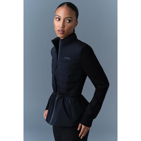Mackage Laika-Z Hybrid Down Jacket in Black