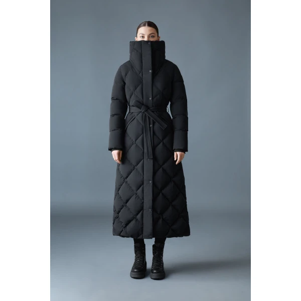 Mackage Laurella 2-In-1 Light Down Belted Coat in Black