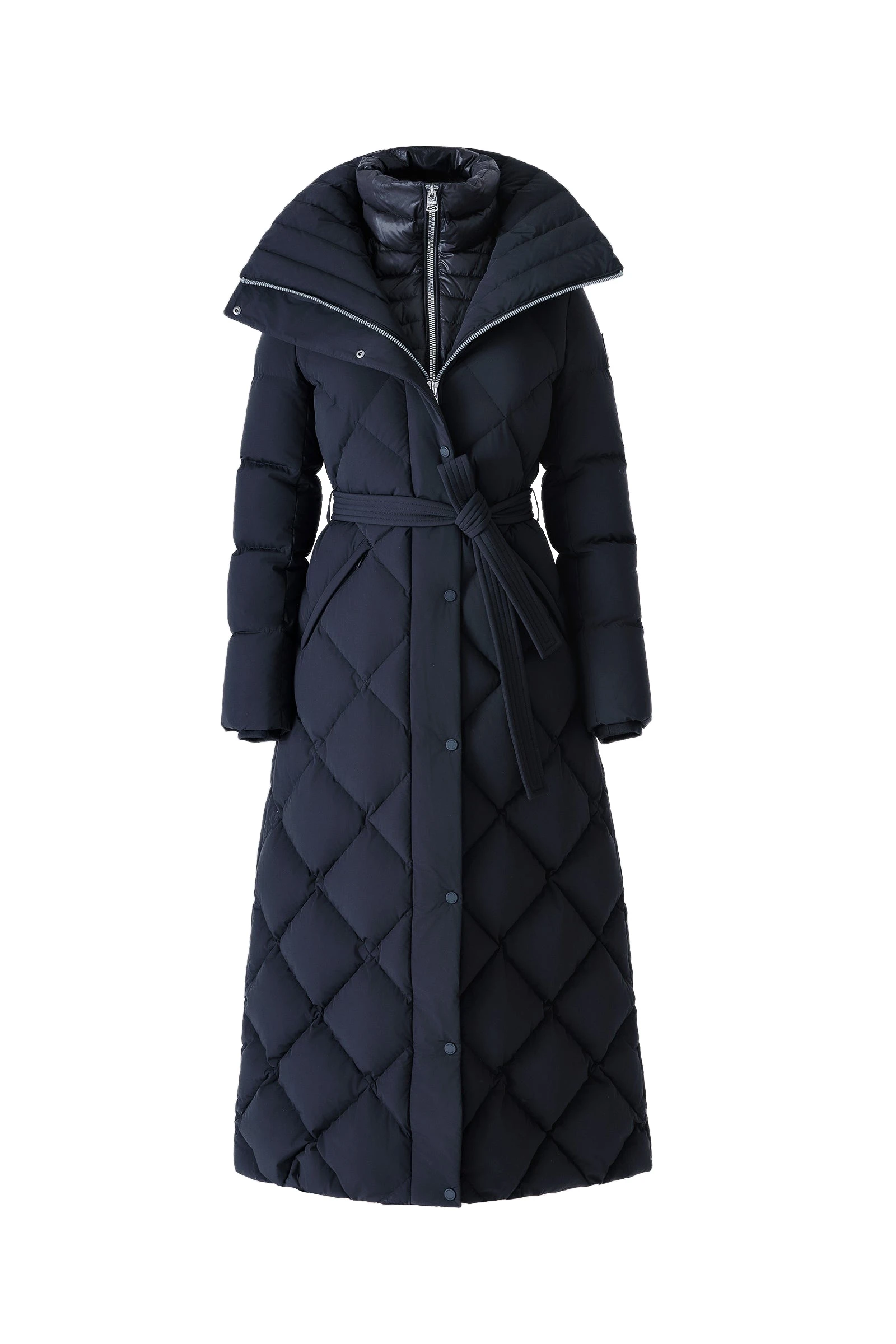 Mackage Laurella 2-In-1 Light Down Belted Coat in Black Mackage Laurella 2-In-1 Light Down Belted Coat in Black