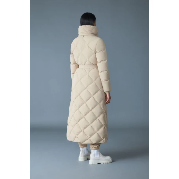 Mackage Laurella 2-In-1 Light Down Belted Coat in Light Camel