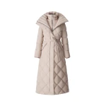 Mackage Laurella 2-In-1 Light Down Belted Coat in Light Camel