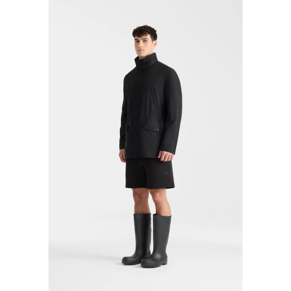 Mackage Lionel Medium-Length Rain Jacket in Black