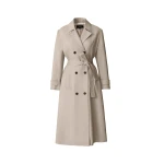 mackage lorna wool gabardine trench coat