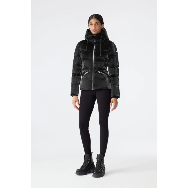 Mackage Madalyn-GLO High-Gloss Down Jacket in Black