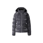 Mackage Madalyn-GLO High-Gloss Down Jacket in Carbon