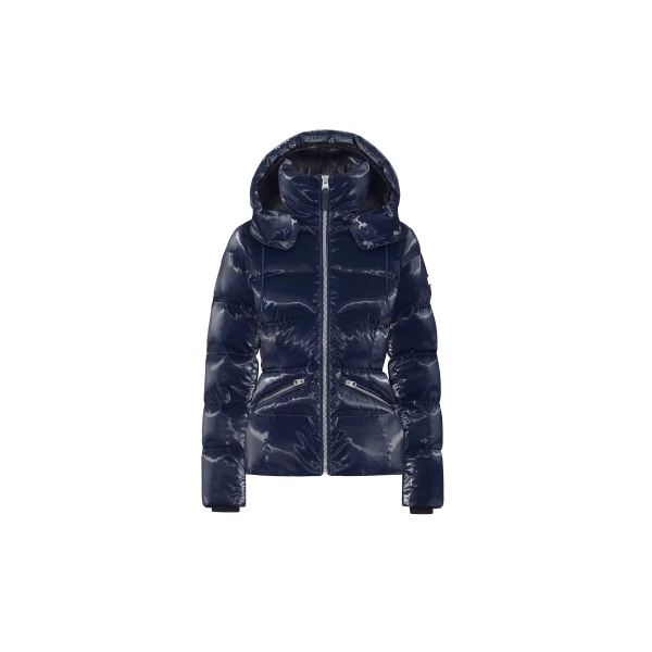 Mackage Madalyn-GLO High-Gloss Down Jacket in Marine Blue